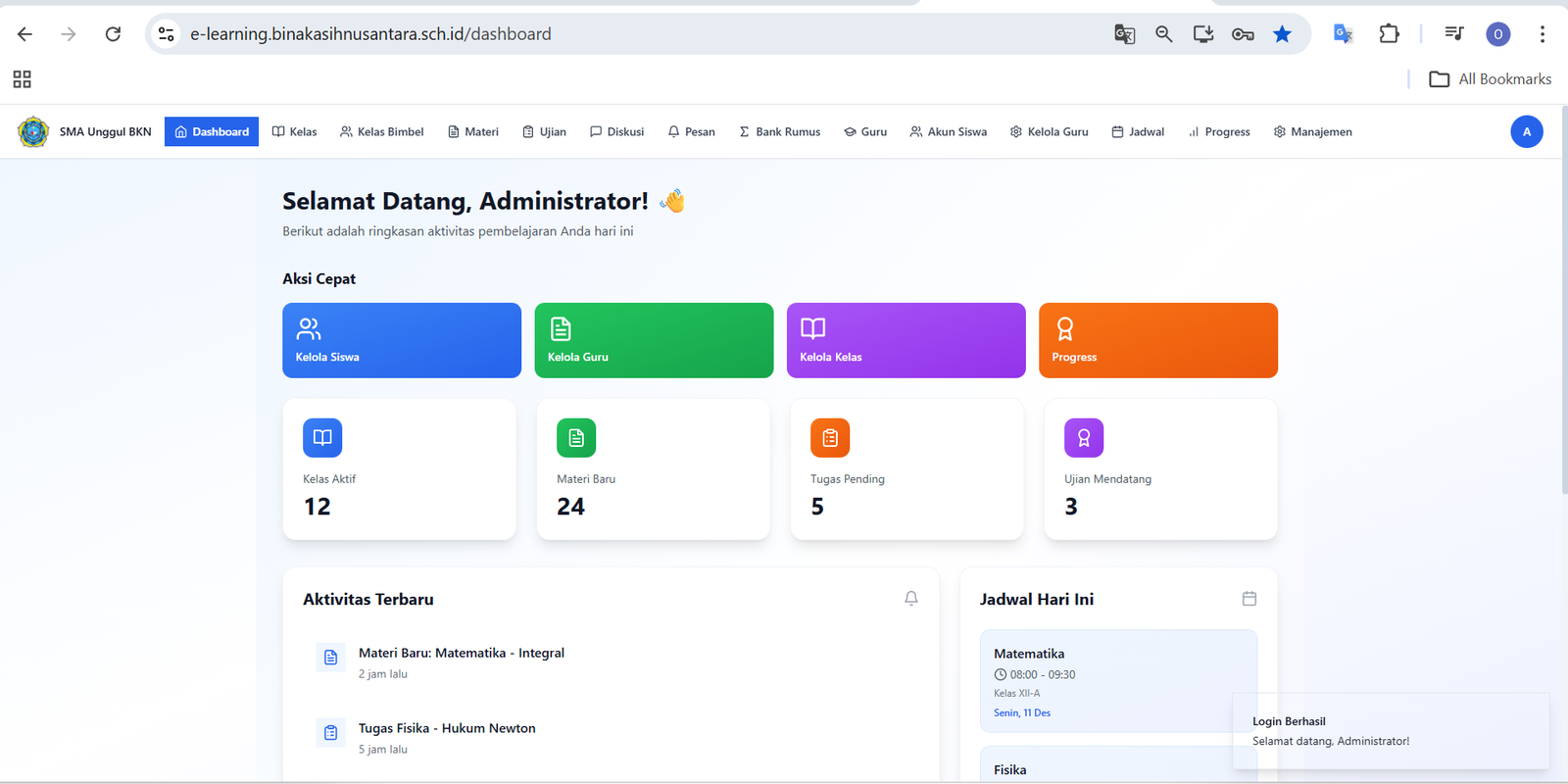 Platform E-Learning - ARKANA TECHWORKS Project