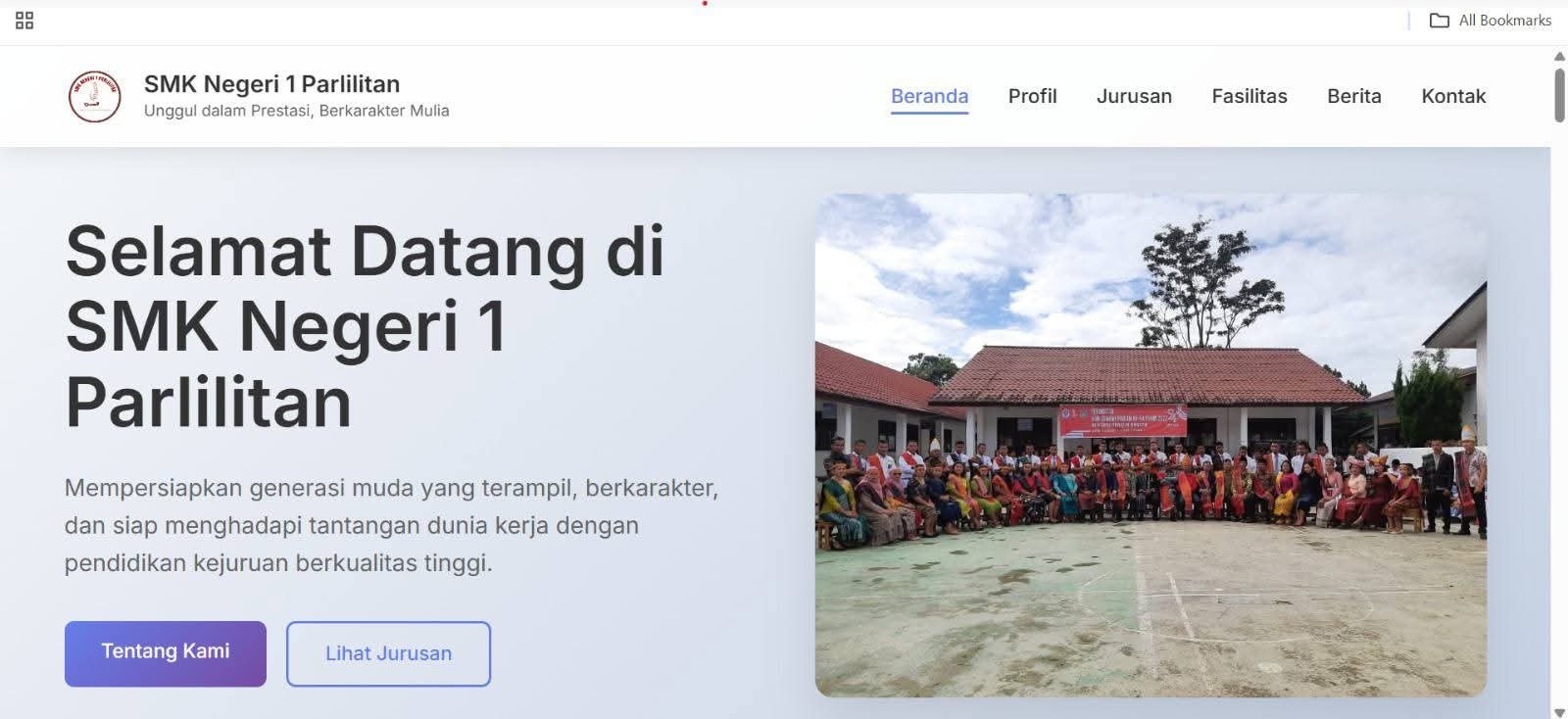 Website Sekolah Premium - ARKANA TECHWORKS Project
